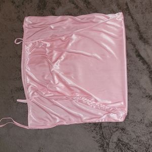 Bubble gum pink spaghetti strap dress